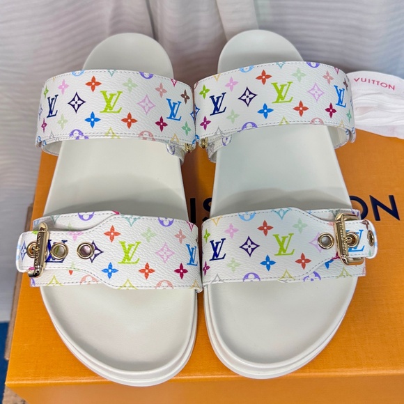 LOUIS VUITTON x MURAKAMI LV x TM Romy Flat Ballerina Shoes Sz 38 US 8 - Picture 1 of 9
